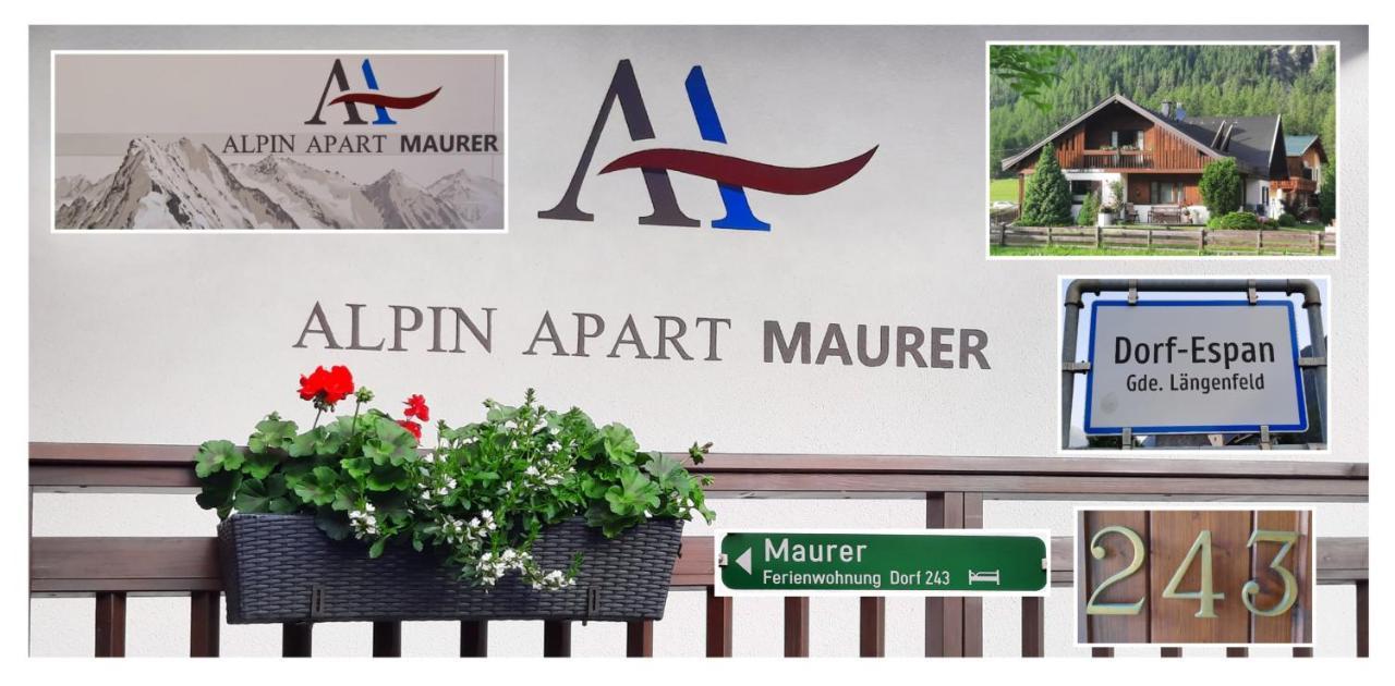 Alpin Apart Maurer Längenfeld Dış mekan fotoğraf